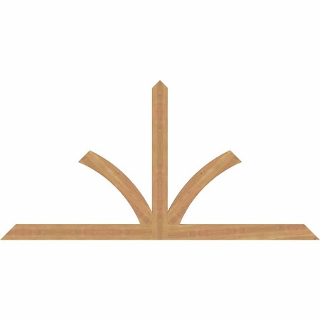 Ekena Millwork Richland Timber Gable Bracket, Western Red Cedar, 72"W x 36"H x 1 1/2"D x 3 1/2"F, 12/12 Pitch GBW072X36X0204RIC00SWR